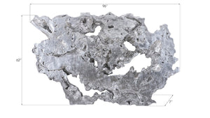 Phillips Collection Burled Root Wall Art - Modern Organic Decor with Luminous Silver Leaf Finish for Stylish Interiors Large, Silver Leaf PH83683