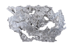 Phillips Collection Burled Root Wall Art - Modern Organic Decor with Luminous Silver Leaf Finish for Stylish Interiors Large, Silver Leaf PH83683