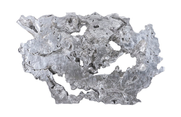 Phillips Collection Burled Root Wall Art - Modern Organic Decor with Luminous Silver Leaf Finish for Stylish Interiors Large, Silver Leaf PH83683