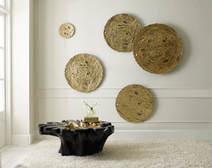Phillips Collection Molten Wall Disc - Stunning Bright Silver Leaf Sculpture for Modern Home Décor & Gallery Walls Small, Gold Leaf PH83686