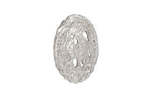 Phillips Collection Molten Wall Disc - Stunning Bright Silver Leaf Sculpture for Modern Home Décor & Gallery Walls Small, Silver Leaf PH83687