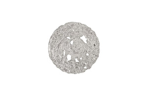 Phillips Collection Molten Wall Disc - Stunning Bright Silver Leaf Sculpture for Modern Home Décor & Gallery Walls Small, Silver Leaf PH83687