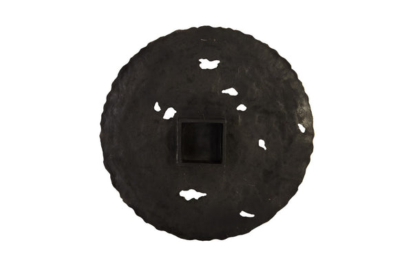 Phillips Collection Molten Wall Disc - Stunning Bright Silver Leaf Sculpture for Modern Home Décor & Gallery Walls Large, Gold Leaf PH83688