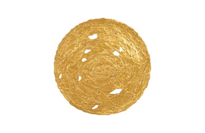 Phillips Collection Molten Wall Disc - Stunning Bright Silver Leaf Sculpture for Modern Home Décor & Gallery Walls Large, Gold Leaf PH83688
