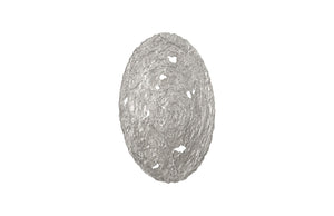 Phillips Collection Molten Wall Disc - Stunning Bright Silver Leaf Sculpture for Modern Home Décor & Gallery Walls Large, Silver Leaf PH83689