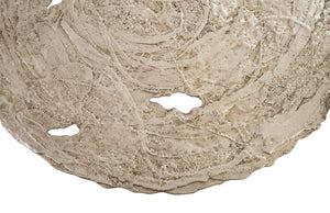 Phillips Collection Molten Wall Disc - Stunning Bright Silver Leaf Sculpture for Modern Home Décor & Gallery Walls Large, Silver Leaf PH83689