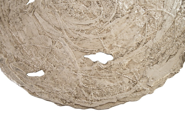 Phillips Collection Molten Wall Disc - Stunning Bright Silver Leaf Sculpture for Modern Home Décor & Gallery Walls Large, Silver Leaf PH83689