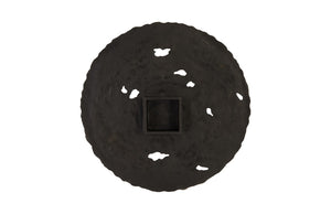 Phillips Collection Molten Wall Disc - Stunning Bright Silver Leaf Sculpture for Modern Home Décor & Gallery Walls Large, Silver Leaf PH83689