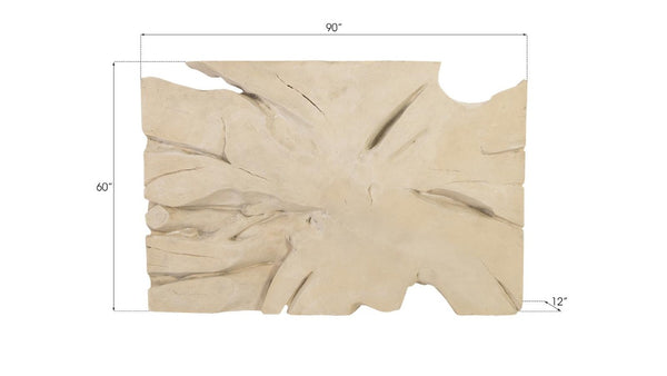 Phillips Collection Colossal Freeform Stone Resin Wall Sculpture Organic Textured Focal Point for Modern Interiors PH84320