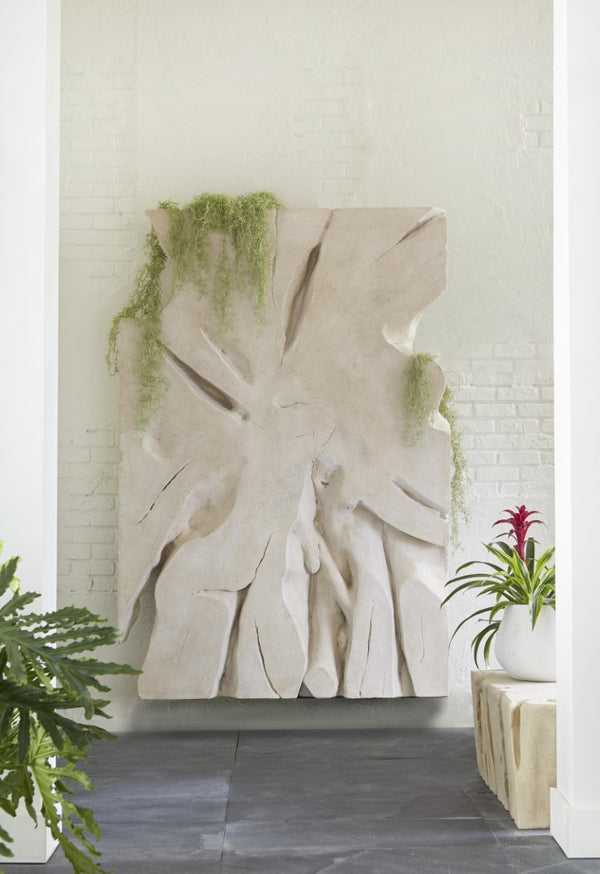 Phillips Collection Colossal Freeform Stone Resin Wall Sculpture Organic Textured Focal Point for Modern Interiors PH84320