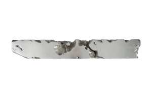 Phillips Collection Freeform Console Table - Sculptural Elegance in Hand-Applied Silver Finish for Modern Interiors Silver Leaf, Extra Large PH84330