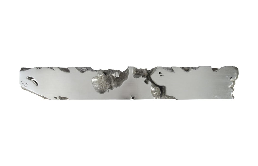 Phillips Collection Freeform Root Cast Resin Console Table with Silver Leaf Finish for Grand Entryways PH84330