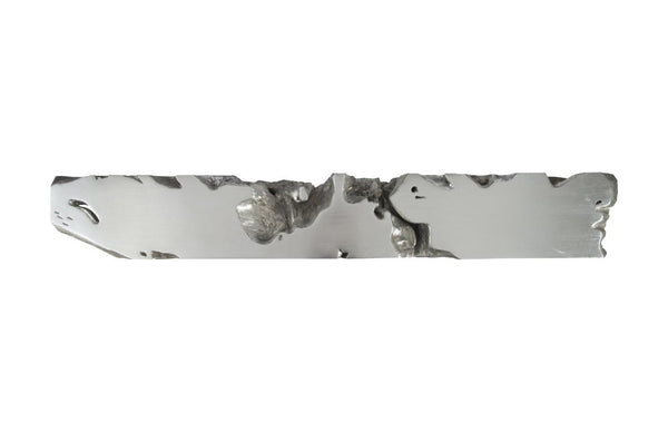 Phillips Collection Freeform Root Cast Resin Console Table with Silver Leaf Finish for Grand Entryways PH84330