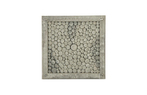 Phillips Collection Driftwood Reclaimed Wood Glass Wall Tile Handcrafted Organic Textured Artisan Panel PH84446