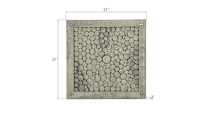 Phillips Collection Driftwood Reclaimed Wood Glass Wall Tile Handcrafted Organic Textured Artisan Panel PH84446