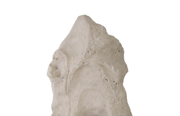 Phillips Collection Colossal Cast Stone Sculpture - Striking Modern Organic Design for Indoor and Outdoor Spaces Single Hole, Roman Stone PH87998