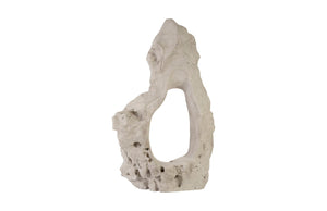Phillips Collection Colossal Cast Stone Sculpture - Striking Modern Organic Design for Indoor and Outdoor Spaces Single Hole, Roman Stone PH87998