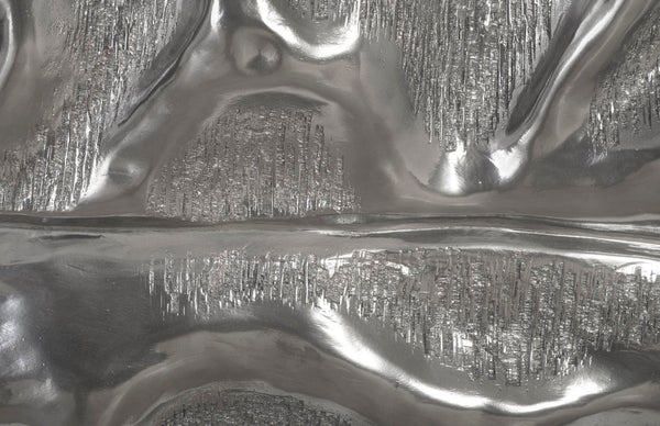 Phillips Collection Petiole Wall Leaf Art - Striking Oversized Botanical Sculpture for Luxurious Home Décor Elegance Liquid Silver, Colossal, Version A PH89572