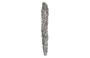 Phillips Collection Petiole Wall Leaf Art - Striking Oversized Botanical Sculpture for Luxurious Home Décor Elegance Liquid Silver, Colossal, Version A PH89572