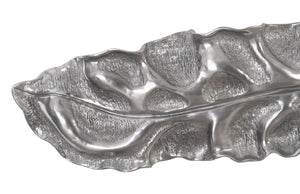 Phillips Collection Petiole Wall Leaf Art - Striking Oversized Botanical Sculpture for Luxurious Home Décor Elegance Liquid Silver, Colossal, Version B PH89573