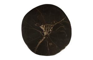 Phillips Collection Cast Petrified Wood Stool - Handcrafted Resin Accent for Modern Rustic Decor & Versatile Use PH89728