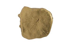 Phillips Collection Log Cross Section Wall Tile Cast Resin with Metallic Leaf Finish Organic Modern Decor Gold PH90454