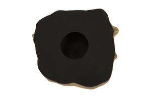 Phillips Collection Log Cross Section Wall Tile Cast Resin with Metallic Leaf Finish Organic Modern Decor Gold PH90454
