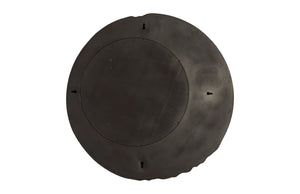 Phillips Collection Mercury Round Decorative Wall Mirror with Irregular Planetary Pattern for Modern Organic Interiors Black, Gold Leaf PH92307