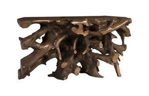 Phillips Collection Beau Cast Root Console Table In Bronze Finish - Modern Organic Design For Timeless Elegance Brown,Bronze Resin Ph92550