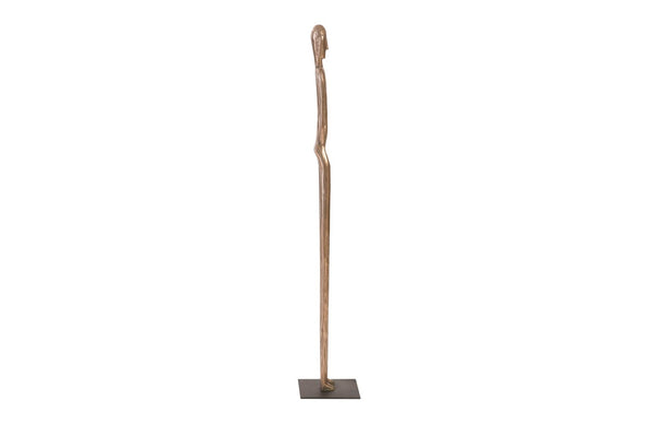 Phillips Collection Bulol Sculpture – Modern Organic Totem Art for Contemporary Interiors, 57-Inch Statement Piece Polished Bronze, SM PH92562