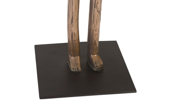 Phillips Collection Bulol Sculpture – Modern Organic Totem Art for Contemporary Interiors, 57-Inch Statement Piece Polished Bronze, SM PH92562
