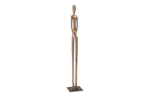 Phillips Collection Bulol Sculpture – Modern Organic Totem Art for Contemporary Interiors, 57-Inch Statement Piece Polished Bronze, SM PH92562