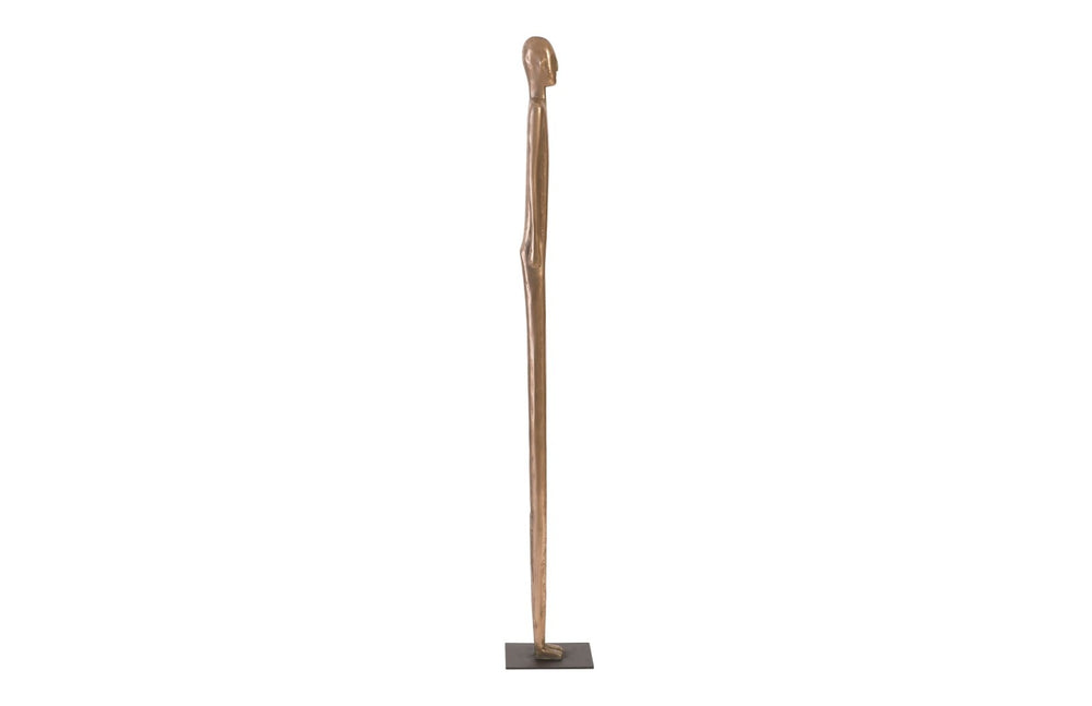 Phillips Collection Bulol Sculpture – Modern Organic Totem Art for Contemporary Interiors, 57-Inch Statement Piece Polished Bronze, MD PH92628