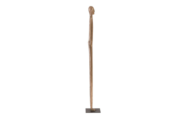 Phillips Collection Bulol Sculpture – Modern Organic Totem Art for Contemporary Interiors, 57-Inch Statement Piece Polished Bronze, MD PH92628