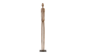 Phillips Collection Bulol Sculpture – Modern Organic Totem Art for Contemporary Interiors, 57-Inch Statement Piece Polished Bronze, MD PH92628