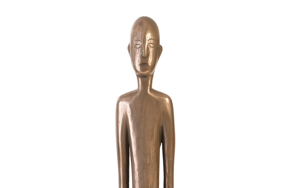 Phillips Collection Bulol Sculpture – Modern Organic Totem Art for Contemporary Interiors, 57-Inch Statement Piece Polished Bronze, MD PH92628