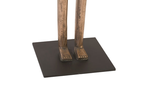 Phillips Collection Bulol Sculpture – Modern Organic Totem Art for Contemporary Interiors, 57-Inch Statement Piece Polished Bronze, MD PH92628
