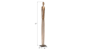 Phillips Collection Bulol Sculpture – Modern Organic Totem Art for Contemporary Interiors, 57-Inch Statement Piece Polished Bronze, MD PH92628