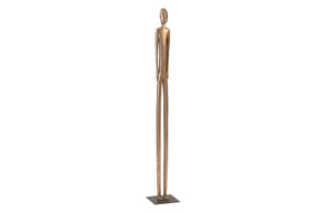 Phillips Collection Bulol Sculpture – Modern Organic Totem Art for Contemporary Interiors, 57-Inch Statement Piece Polished Bronze, MD PH92628