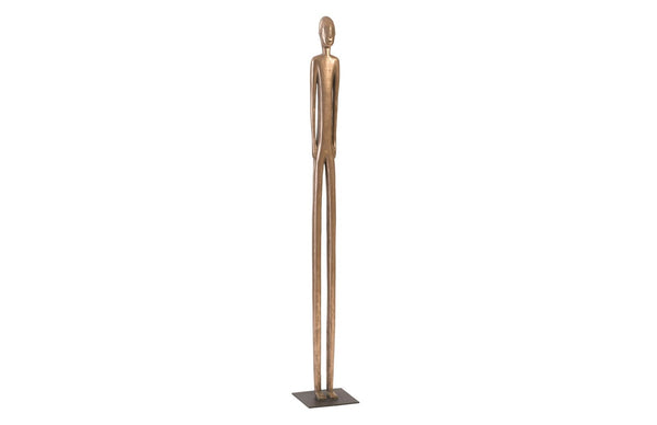 Phillips Collection Bulol Sculpture – Modern Organic Totem Art for Contemporary Interiors, 57-Inch Statement Piece Polished Bronze, MD PH92628