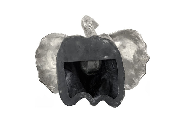 Phillips Collection Elephant Wall Sculpture in Silver Leaf Finish - Luminous Resin Art for Modern Elegance & Style PH93044