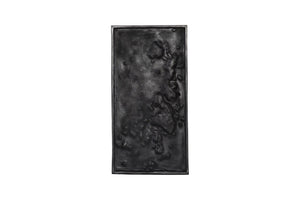 Phillips Collection Splotch Rectangular Wall Art in Silver Leaf – Modern Organic Design with Textured Crater Finish PH94492