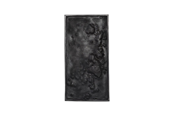 Phillips Collection Splotch Rectangular Wall Art in Silver Leaf – Modern Organic Design with Textured Crater Finish PH94492