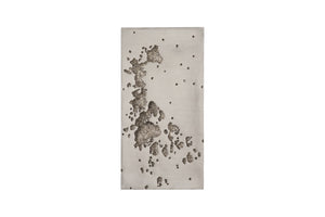 Phillips Collection Splotch Rectangular Wall Art in Silver Leaf – Modern Organic Design with Textured Crater Finish PH94492