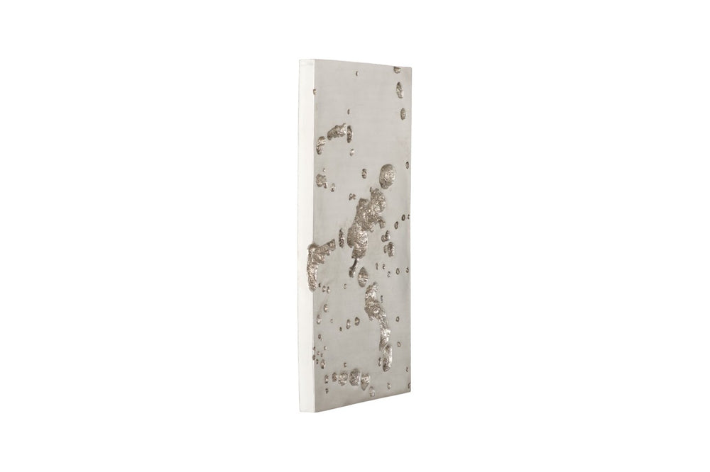 Phillips Collection Splotch Silver Leaf Wall Art - Modern Rectangular Accent with Lunar Texture for Stylish Interiors PH94493