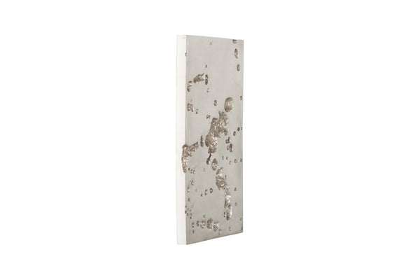Phillips Collection Splotch Silver Leaf Wall Art - Modern Rectangular Accent with Lunar Texture for Stylish Interiors PH94493