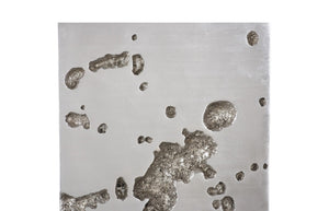 Phillips Collection Splotch Silver Leaf Wall Art - Modern Rectangular Accent with Lunar Texture for Stylish Interiors PH94493