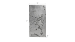 Phillips Collection Splotch Silver Leaf Wall Art - Modern Rectangular Accent with Lunar Texture for Stylish Interiors PH94493