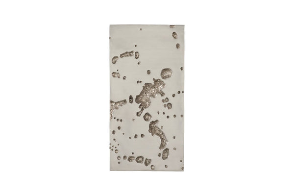 Phillips Collection Splotch Silver Leaf Wall Art - Modern Rectangular Accent with Lunar Texture for Stylish Interiors PH94493