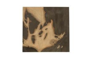 Phillips Collection Cast Petrified Wood Stool - Artisan Crafted Accent Piece for Modern and Rustic Home Décor Spaces Resin, Square PH94497